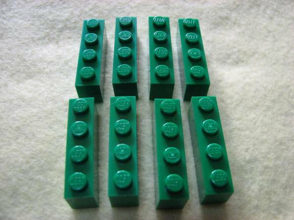 ☆レゴ-LEGO★3010☆1x4基本ブロック[緑]1x4★8個★新品