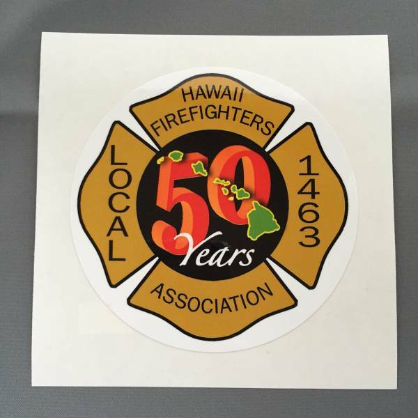 ハワイ HFFA 消防士協会 50周年 限定 ステッカー HILIFE UDOWN IN4MATION 808LLDAY 808 ALL DAY FARMERS MARKET HAWAII FMHI USDM HDM