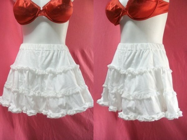 ＵＳＥＤ キッズ SHAMA GIRL スカート サイズ１３０ 白色