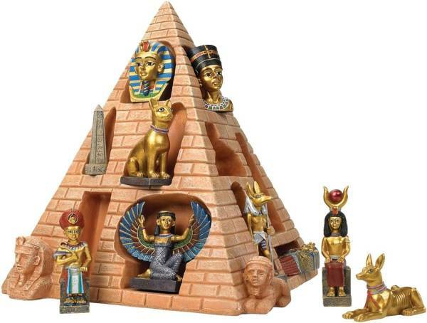 ミニエジプト置物各種 ピラミッドミニチュア神像古代エジプト雑貨インテリアオブジェ小物装飾品飾りアヌビスファラオツタンカーメン