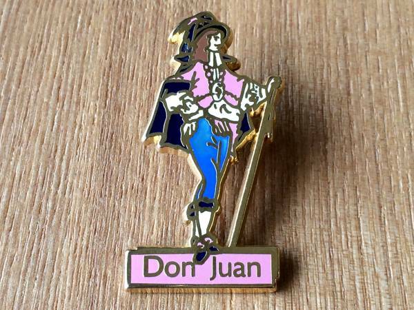 古い ピンバッジ : Don Juan ドン・ファン モリエール 人物 ピンズ #I