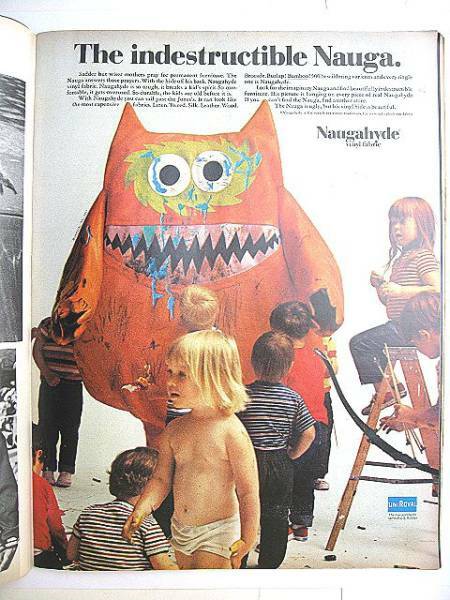 1969年 LIFE NAUGA ナウガ モンスター ビンテージ イームズ 広告