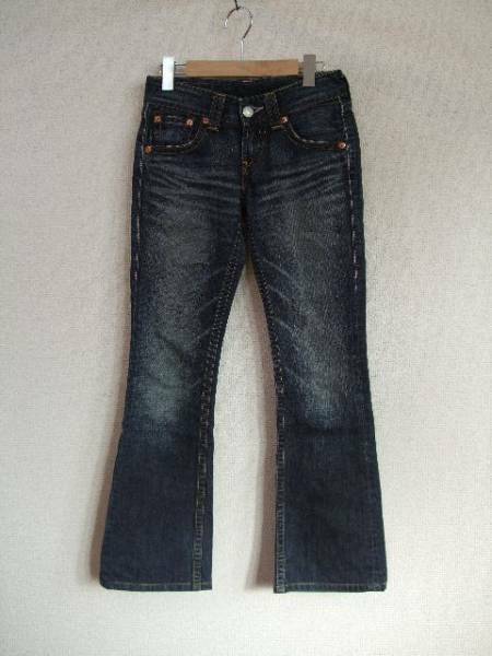 LEVIS906ピンクステッチブーツカットデニム27（USED）112412