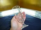 A_昭和の時代のビアグラス/フルートグラス/径6cm高さ約13cmほこり