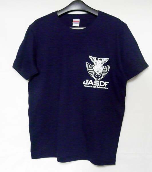 航空自衛隊JASDF/コットン/Tシャツ/ネイビー紺/XLサイズ/5oz