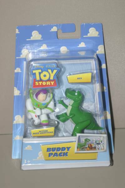 ディズニー トイストーリー レックス ＆ バズライトイヤー バディパック マテル フィギュア Rex & Action Buzz Lightyear BUDDY PACK