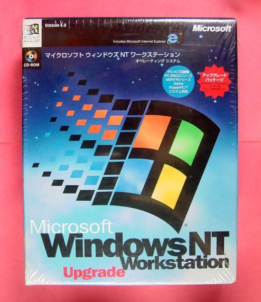 【594】 4988648067677 Microsoft Windows NT 4.0 Workstation UP版 新品 未開封 ウィンドウズ ワークステーション PC/AT RISC PC-9800対応
