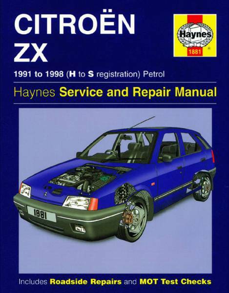 Citroën（シトロエン）ZX 1991-1998年 英語版 整備解説書