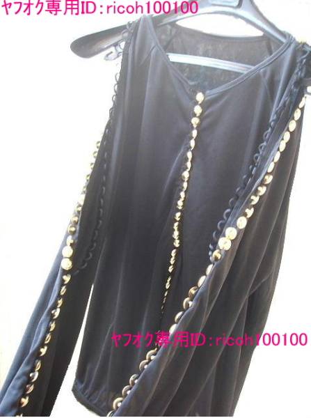 【新品】定価28000*PJ取り扱い[deardevil]*ショルダー スリット sexyトップス 肩見せ ピーチジョン オフショルダー