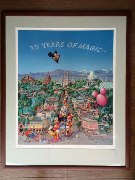 35 years of Magic ディズニーランド 35周年記念 リトグラフ